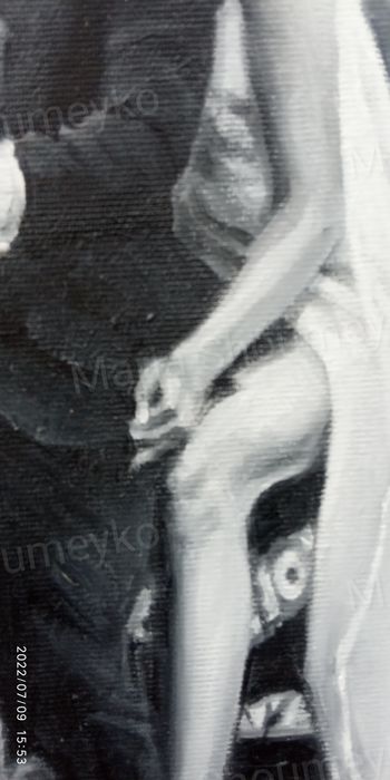 Portret ślubny.. Obraz olejny na płótnie. Prezent na rocznicę ślubu.