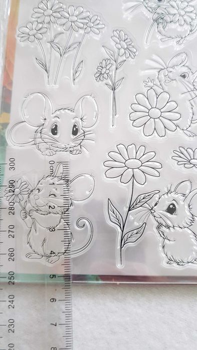 Stemple, Pieczątki, Clear Stamps, Scrapbooking -Myszki