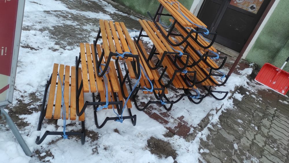 Sanki metalowe Nowe spawane gratis sznurek