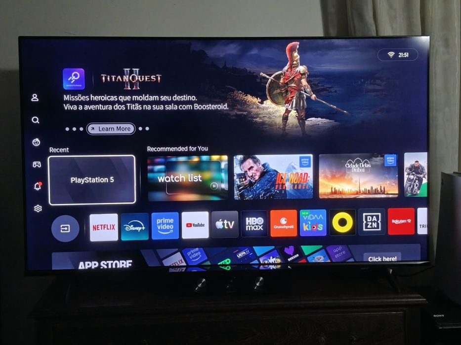 TV Hisense 55" E7NQ QLED 4K Dolby  - na garantia