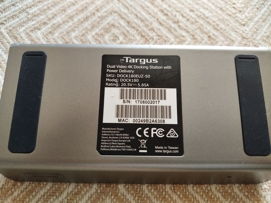 Надпотужна док станція Targus Model:DOOCK 180EUZ-50