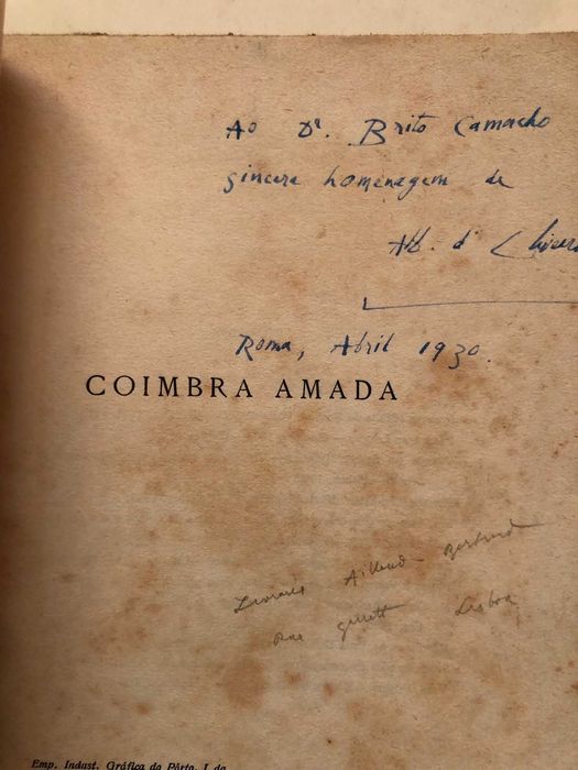 Coimbra Amada (Últimos versos) - Alberto d'Oliveira