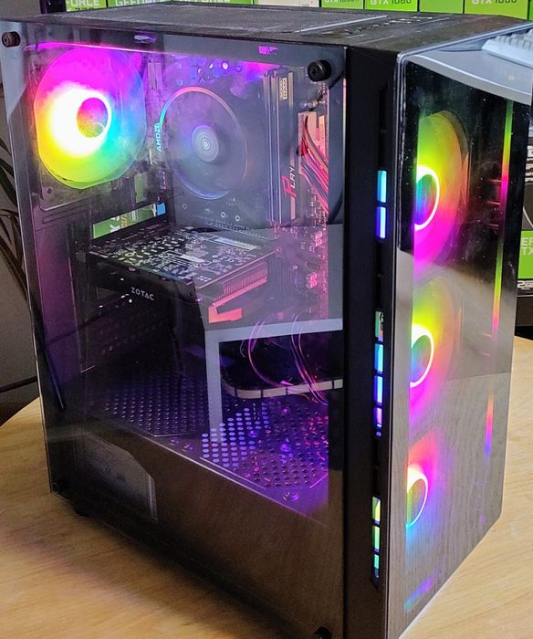 Komputer stacjonarny/gamingowy, Ryzen 5 1600, GTX 1050 Ti, 8 GB RAM , SSD
