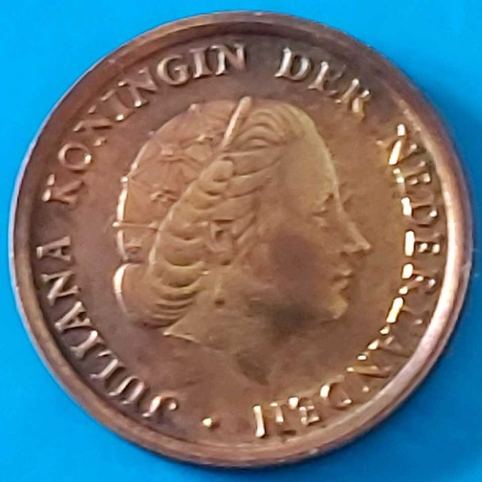 1 Cêntimo de 1967  Rainha Juliana  dos Países Baixos