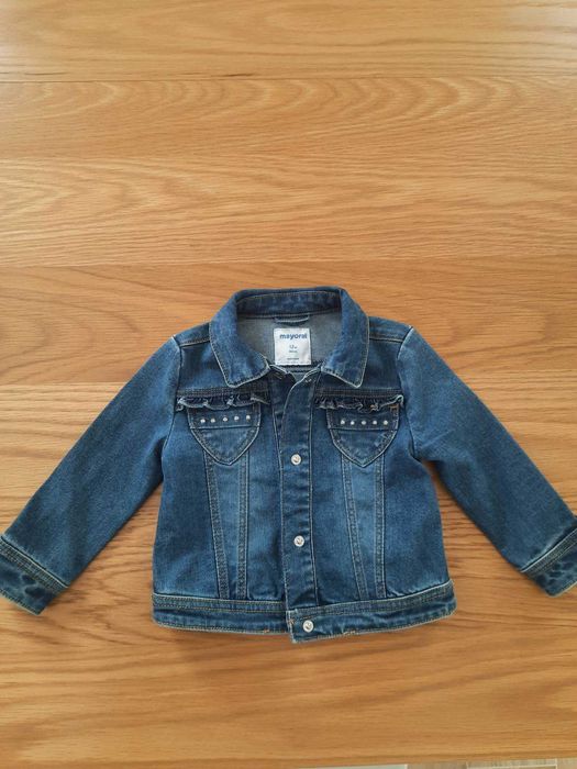 Kurtka, kurteczka jeansowa dla dziewczynki, mayoral, rozmiar 80