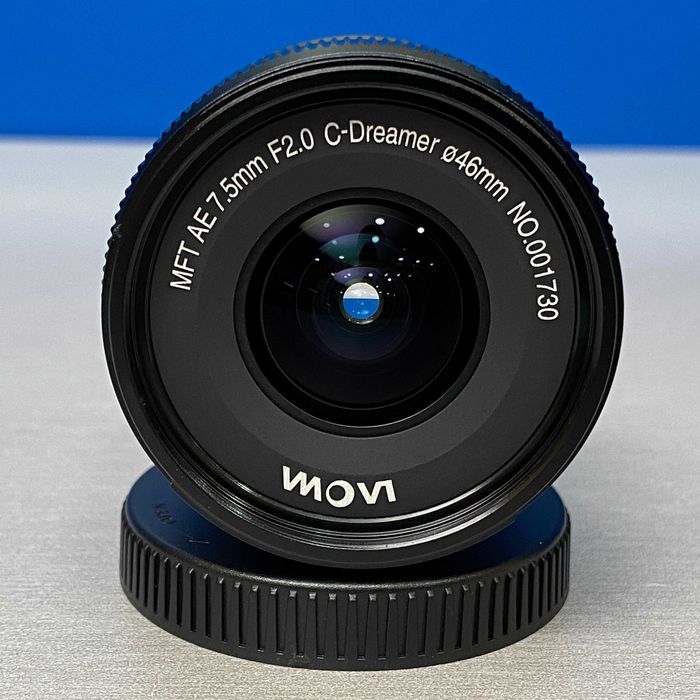 Laowa AE 7.5mm f/2 (MFT | Micro 4/3) - NOVA - 3 ANOS DE GARANTIA