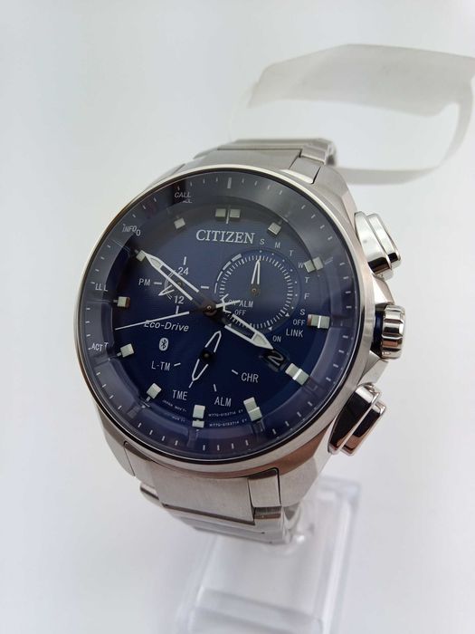 Японские умные часы Citizen Eco-Drive BZ1021-54L, сапфир с огранкой