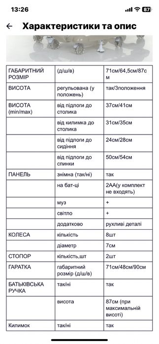 Ходунки дитячі 5 в 1 ( звук, світло, ігрова панель) BAMBI