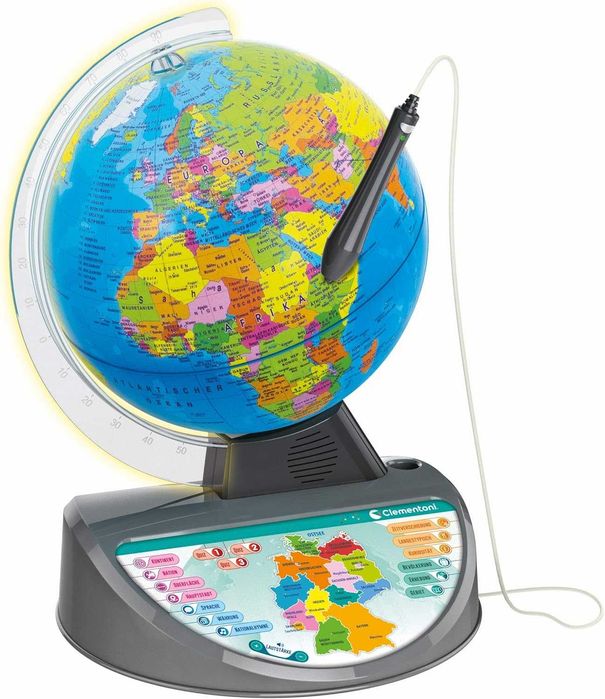 Interaktywny świecący globus j.niemiecki