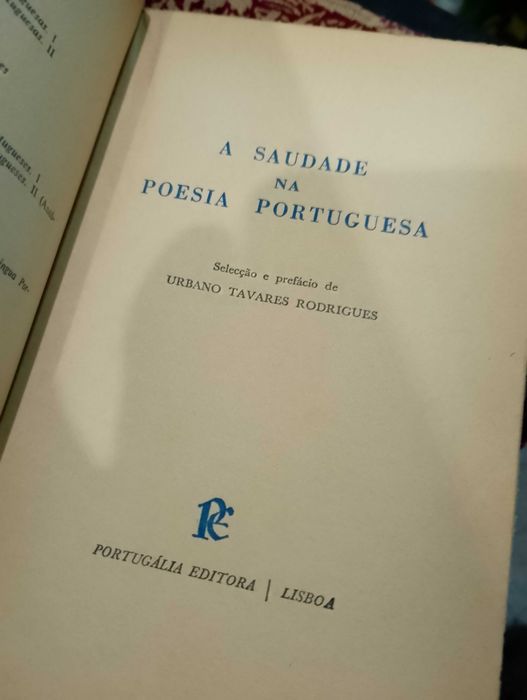 A Saudade na Poesia Portuguesa 1967 Urbano Tavares Rodrigues