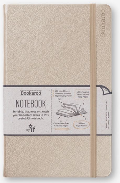Notatnik A5 Bookaroo Journal Złoty If Nowa Nieużywana