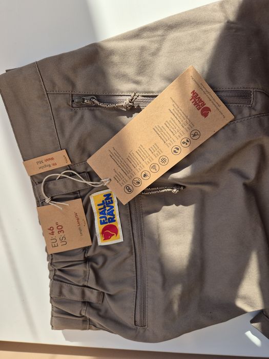 Нові штани Fjallraven Vardag Trousers M (G-1000) – Розмір 46 Long