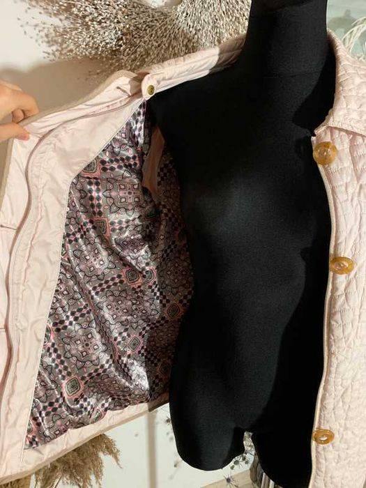 Wiosenna kurtka pudrowy róż L