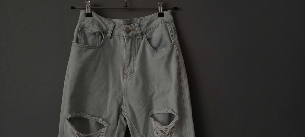 SHEIN oryginalne jasne bawełniane jeansy musthave 2022 XS