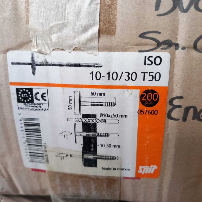 Buchas com Prego EPS ETICS Certificadas 60 e 120 mm