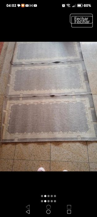 Conjunto de 3 tapetes novos
