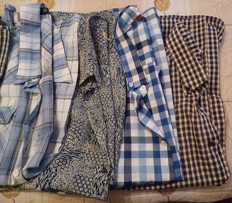 Camisas manga curta e comprida