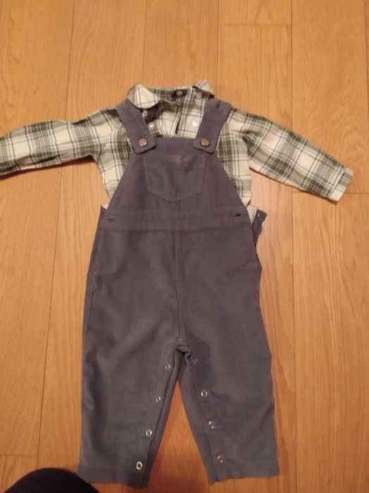 Conjunto para bebé menino, 3/6 meses, impecável