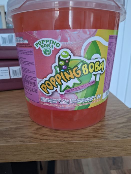 Popping boba truskawkowy