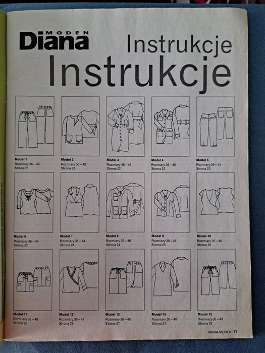 Diana - czasopismo krawieckie,  kolekcjonerskie 2/2009