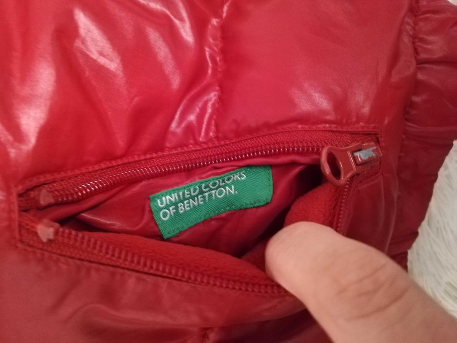 bezrękawnik puchowy Benetton 104 110 na kamizelka puchowa 104