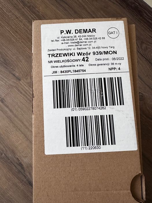 Trzewiki 939 rozmiar 42