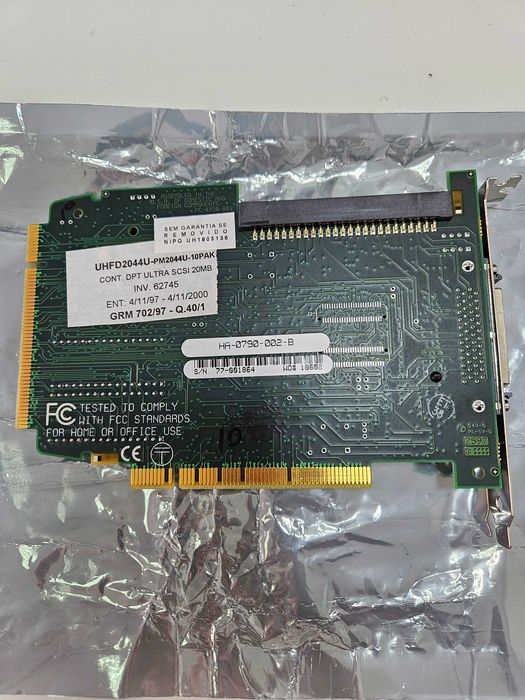 Controladora SCSI PCI 20MB como nova