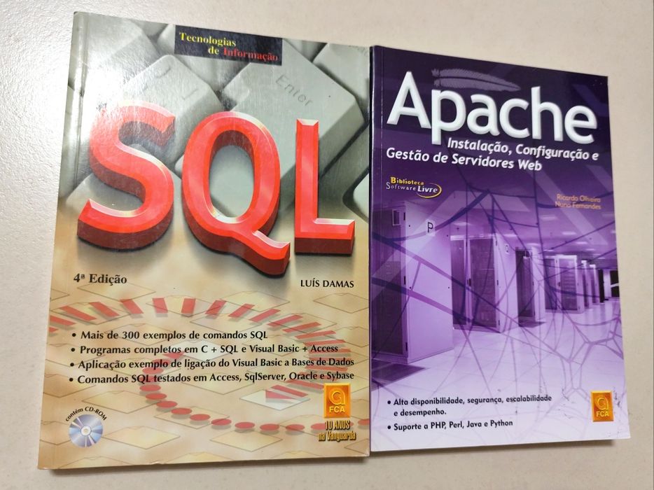 Livros de Informática (SQL / Apache / Access)