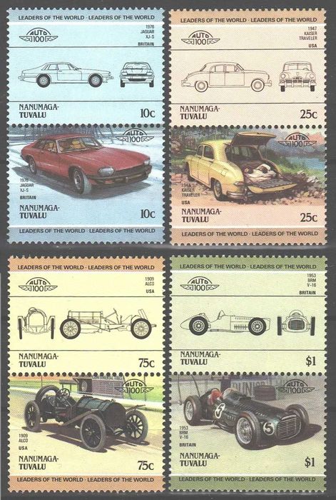 Tuwalu Nanumaga 1985. MNH XF. Samochody T-2283