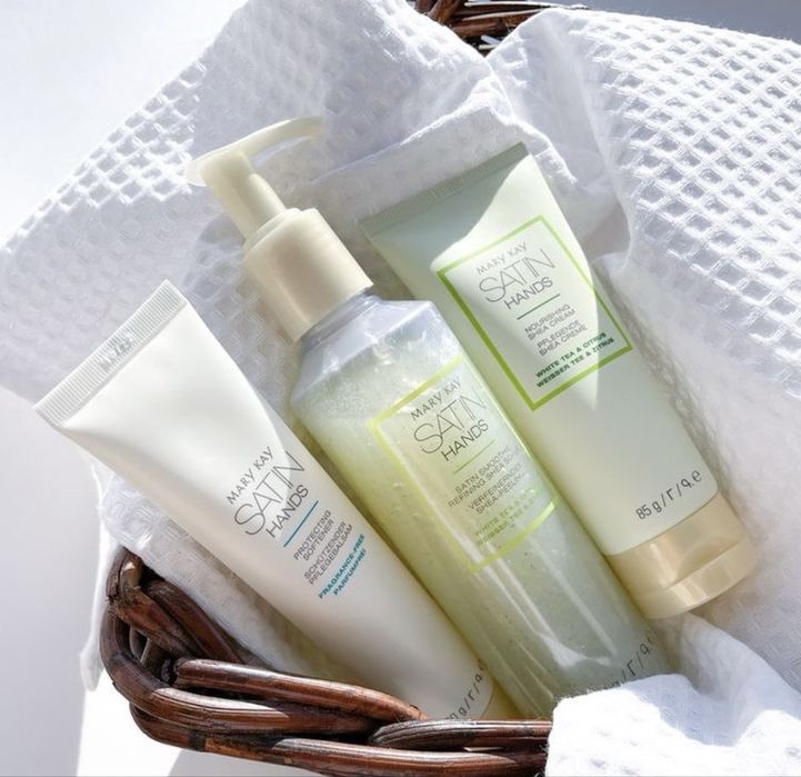 Nowy Zestawe do Pielęgnacji Dłoni Satin Hands- White Tea & Citrus