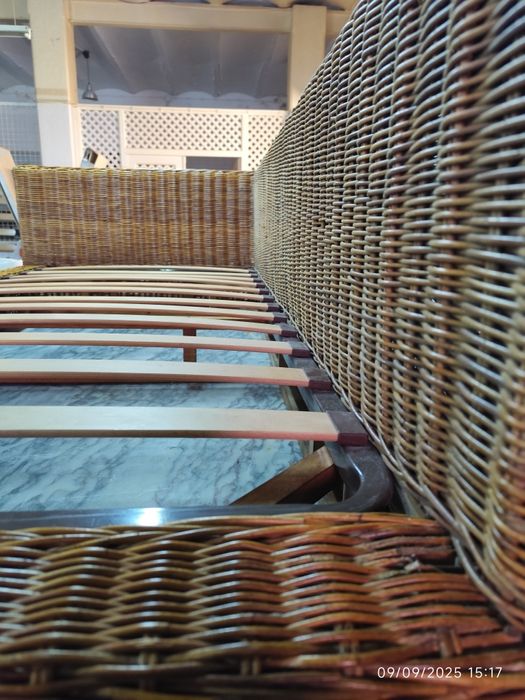 Chaise longue em vime