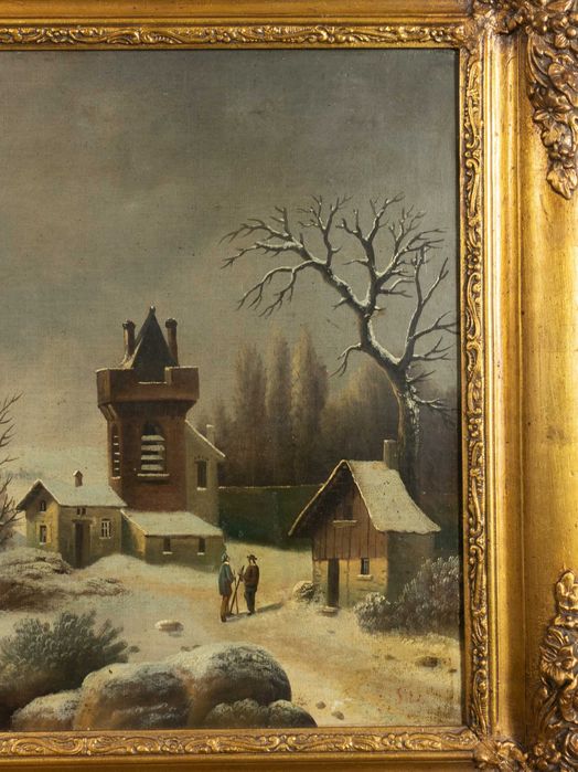 Pintura torre Inverno Flamenga Romantismo | século XIX
