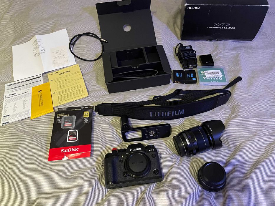 Fujifilm X-T2 + XF 18-55mm f/2.8-4 OIS + Grip + Akcesoria - Idealny stan | 5000 zdjęć