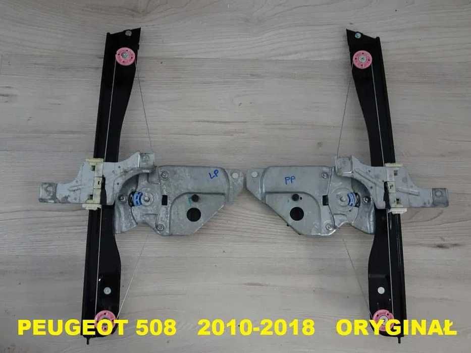 Podnośnik Mechanizm Szyby Peugeot 508 Przód Lewy Oryginał 10-18 [5a]