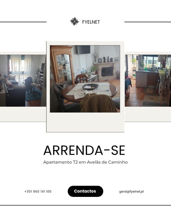 Arrenda-se apartamento T2 em Avelãs de Caminho