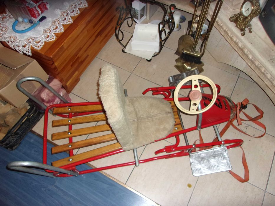 saneczki dla dzieci z kierownica  ketler unikat