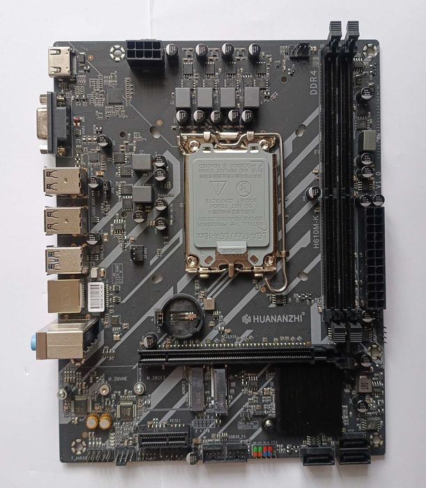 Материнская плата Huananzhi H610M-K (новая, LGA1700/DDR4-3200)
