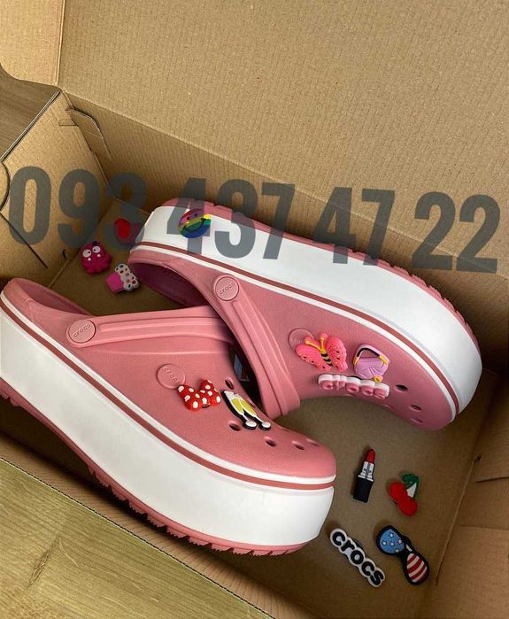 Жіночі Крокси Сабо Crocs Crocband Platform на Платформі Crocs Crocs