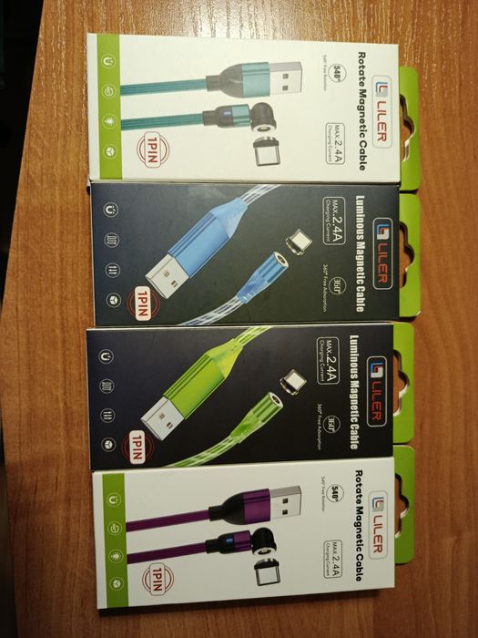 Kabel magnetyczny USB C świecący