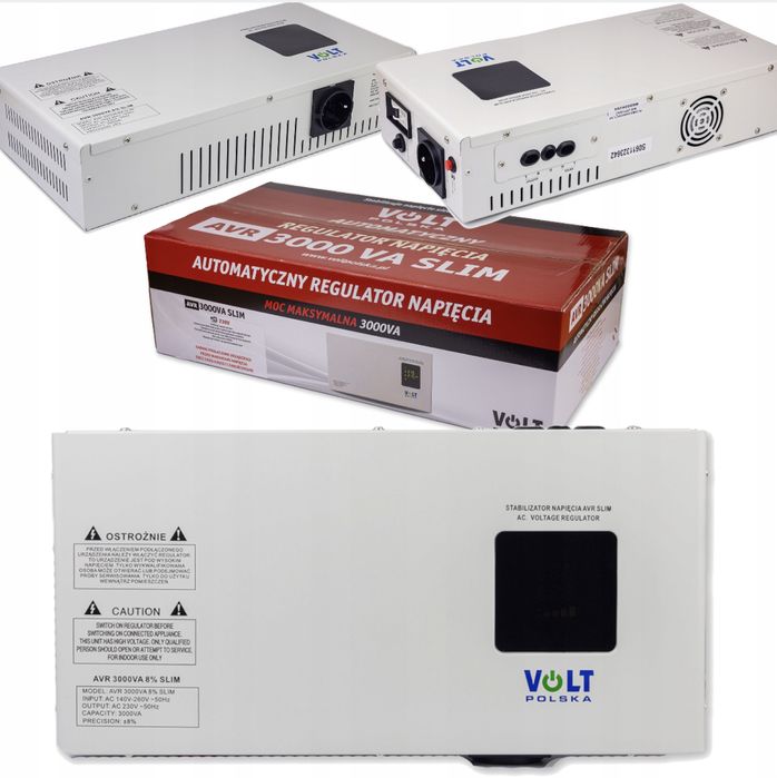 Стабілізатор напруги AVR Volt Polska 3000VA 8% SLIM Настінний 3 квт