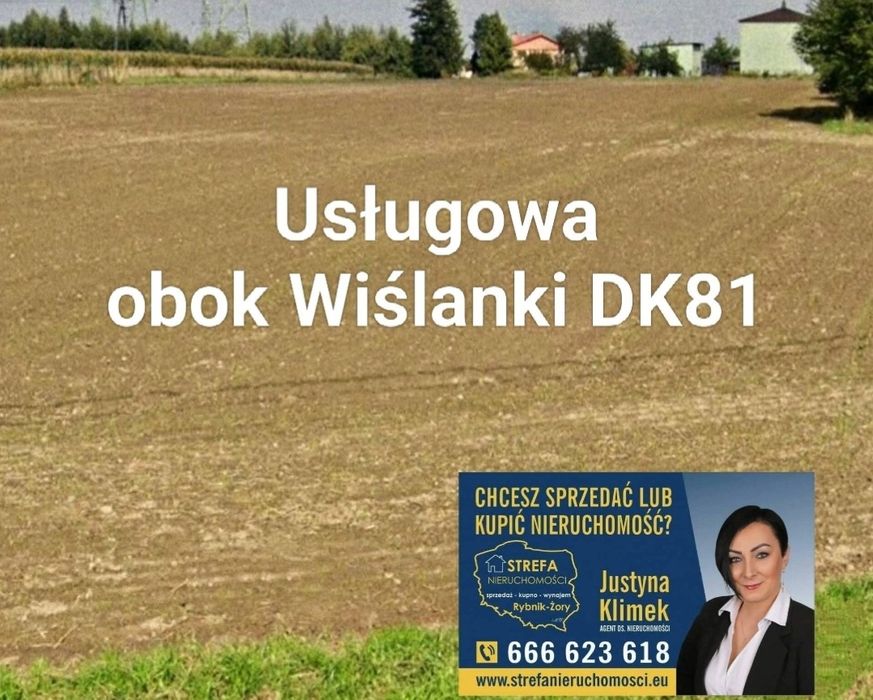 * Działki Działka usługowa Żory Owocowa 5021 m² dobra lokalizacja * - Widok 2