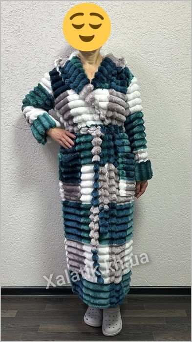 Новинка 2025р!! Жіночий халат "Шарпей-Клітинка"