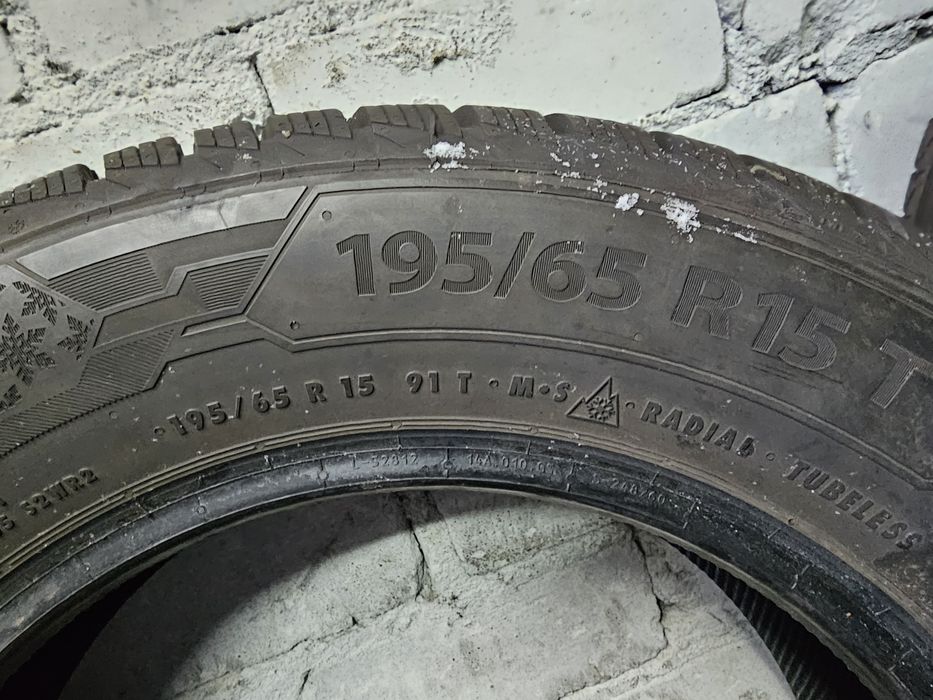 Idealne!  23rok!  195/65 r15 Barum Polaris 5.   8,5mm.