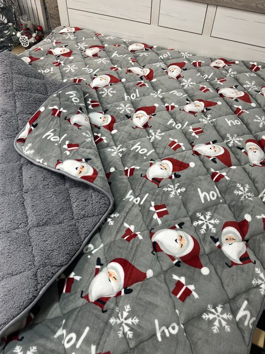 Ковдра хутряна.Верх фліс,низ штучне хутро