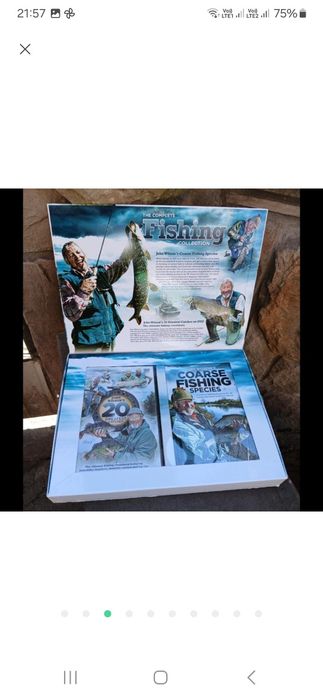 Набір DVD плюс книга для любителів риболовлі.