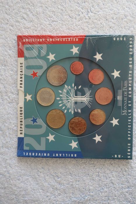 Carteira Moedas EURO Coins - FRANÇA (Vários Anos)