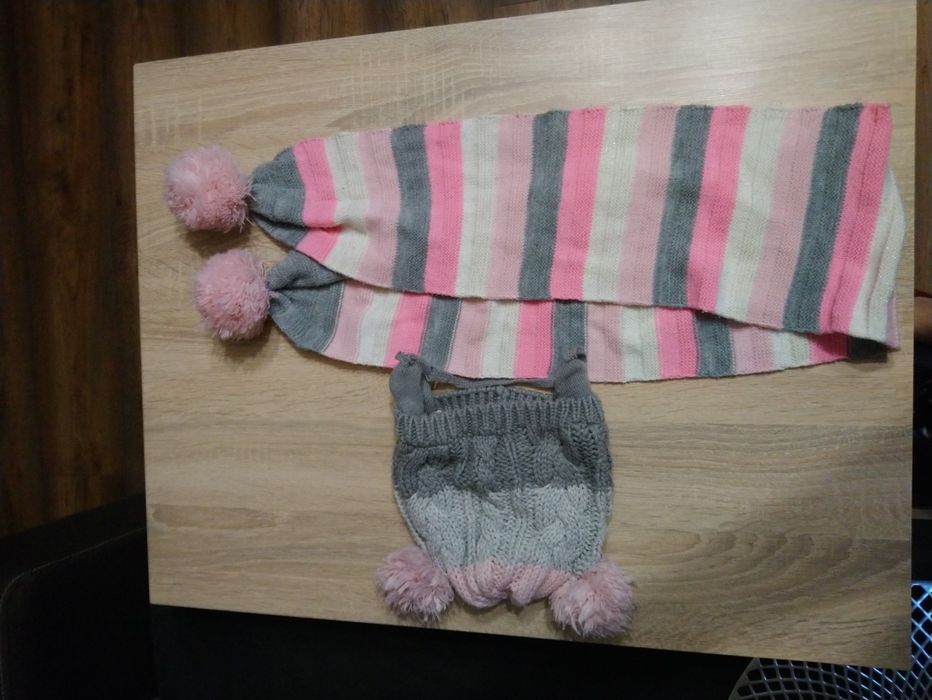 Czapka i szalik 2-3 latka