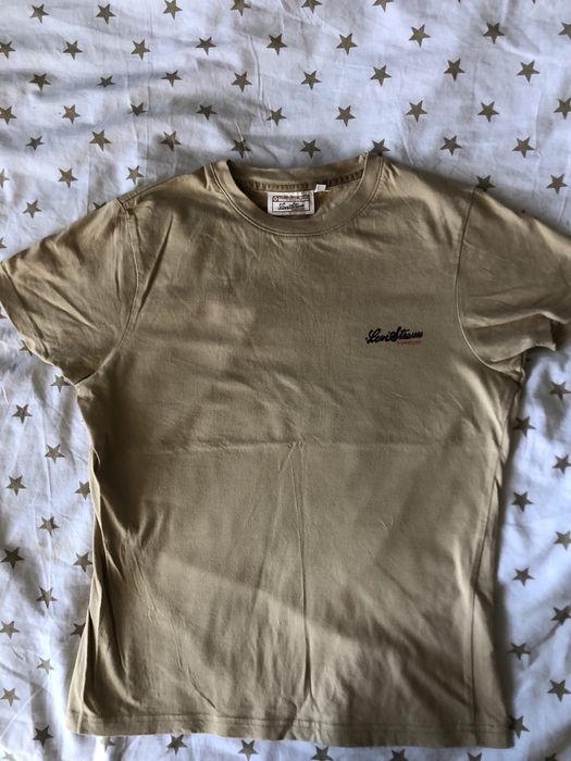 Tshirt/ bluzka bawełna beżowa Levis 36/S, tanio- vintage