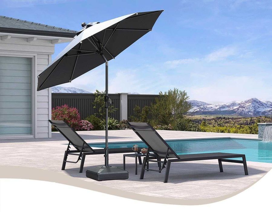 Nowy parasol ogrodowy / 2,4x2,4m / obrotowy / taras / zadaszenie / W775!
