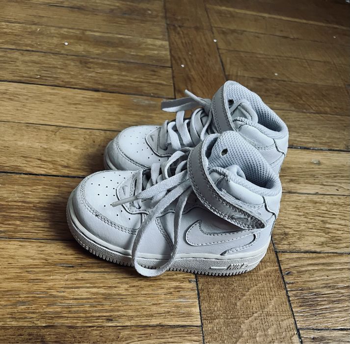 Nike air force 1 mid (TD) białe 22,5 rozmiar 22 23 za kostkę buty